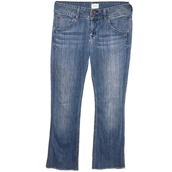 Hudson Women’s Signature Boot Cut Jeans Low Rise  Raw Hem Size 29 - Picture 1 of 11